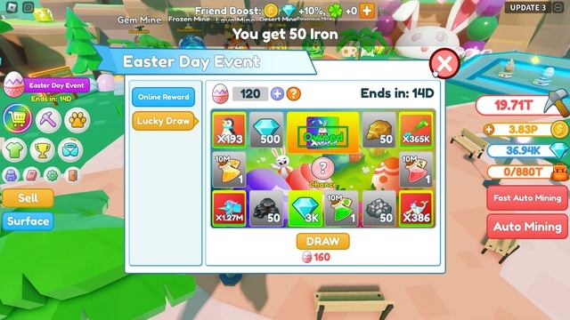 New *ULTRA RARE* ETERNAL EXCLUSIVE EASTER BUNNY SHOWCASE! CLICKER MINING SIMULATOR ROBLOX...! смотреть онлайн