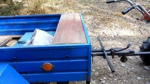 Катаемся по лесу на мотоблоке с прицепом