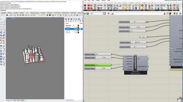 Grasshopper 12: Sunlight hours and radiation analysis with Ladybug смотреть онлайн