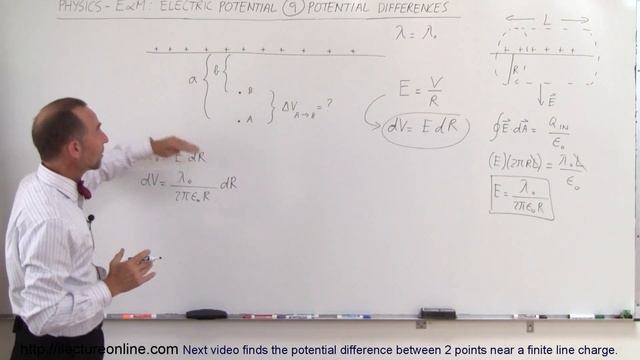 Physics 38 Electrical Potential (9 of 22) Potential Difference of 2 Pts Near Infinite Line Charge смотреть онлайн