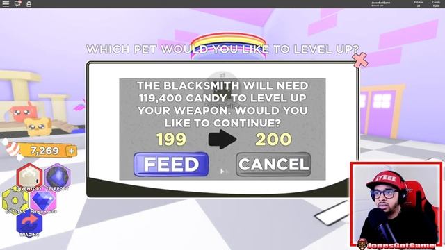 I Got The MAX POWER RAINBOW SWORD In Roblox Pinata Simulator смотреть онлайн