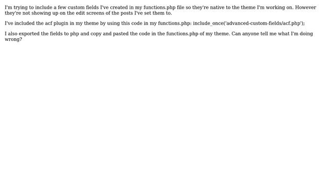 Wordpress: Advanced Custom Fields into functions.php (2 Solutions!!) смотреть онлайн