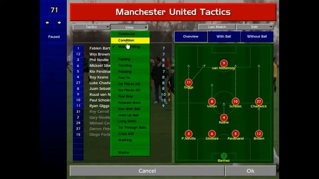 Championship Manager 01/02 Manchester United 8-1