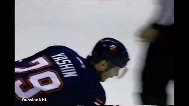 Alexei Yashin scores vs Giguere and Ducks (17 feb 2003) смотреть онлайн
