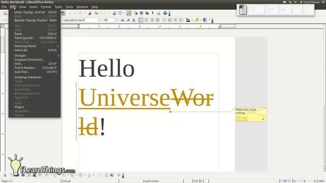 Tracking Changes in LibreOffice смотреть онлайн
