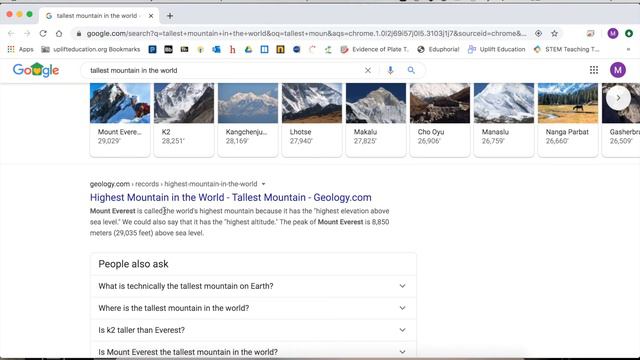 Geology Scavenger Hunt