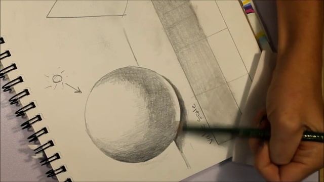 Drawing and shading a sphere смотреть онлайн