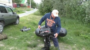 Таймень 3200 NX. Мотор HIDEA HD 9.8 FHS.Транцевые колеса - Колесец. Китайский компрессор с Али.