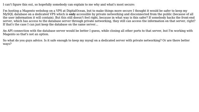 Safe to secure mysql server with private networking? (2 Solutions!!) смотреть онлайн