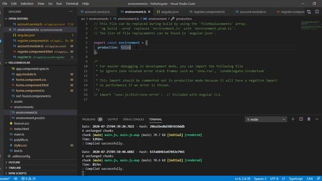 18. Angular Environment Config (Prod, QA, Sandbox) смотреть онлайн