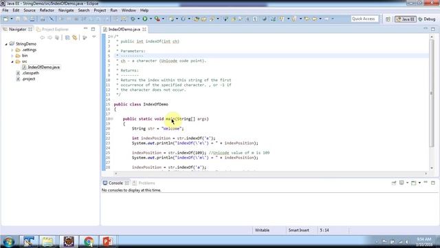 Java String (indexOf(int ch) method) | Java Tutorial смотреть онлайн