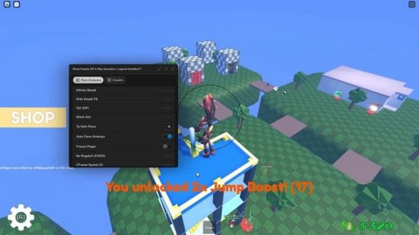 Shoot People Off A Map Simulator Script GUI Hack (INFINITE CASH, AUTOFARM, AND MORE) *PASTEBIN*