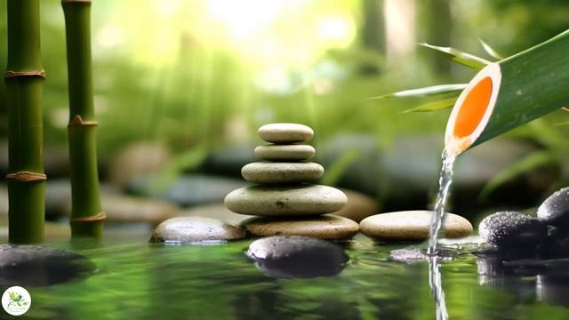 Relaxing Music - Bamboo Water Sounds, Healing Sleep Music, Eliminate Stress, Release of Melatonin смотреть онлайн