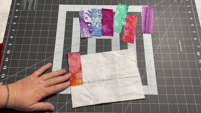 Quilt As You Go (QAYG) Batik Zipper Pouch смотреть онлайн
