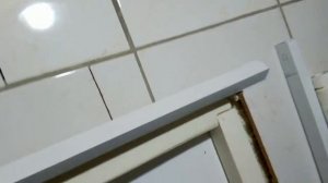 Откосы в ванной.