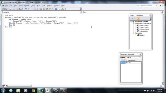 Excel 2010: How to create a msgbox (Message Box) смотреть онлайн