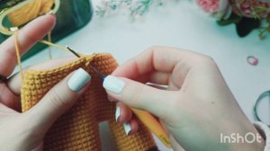 МК вяжем игрушку крючком. Милый жирафик в очках. Этап-2 вяжем тело.