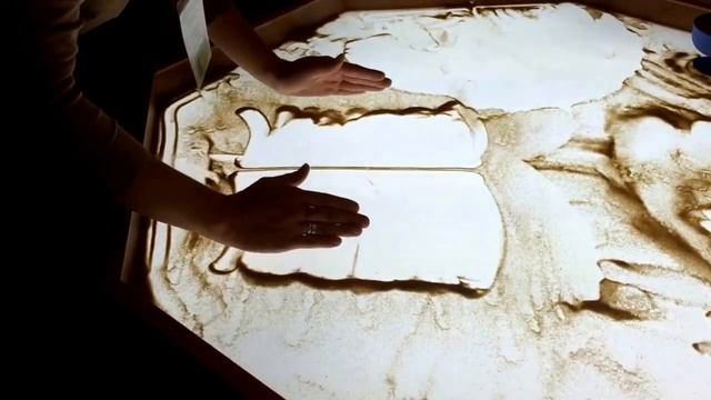 Рисование песком на стекле смотреть онлайн