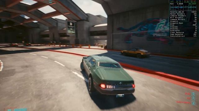 M2 Max Cyberpunk 2077 Gameplay using Game Porting Toolkit смотреть онлайн