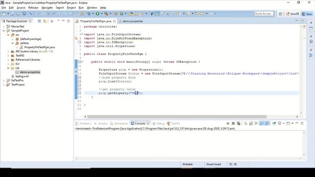 How to Read and Write Properties File in java смотреть онлайн