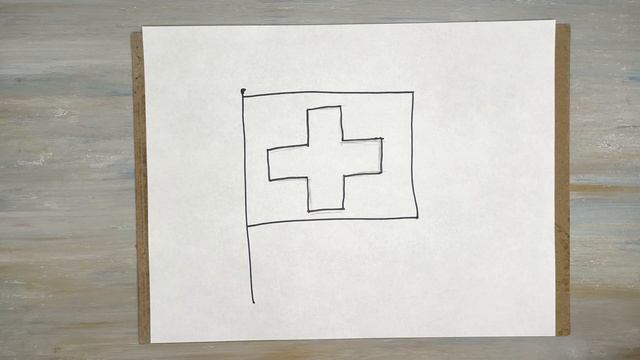 Как нарисовать флаг Швейцарии смотреть онлайн