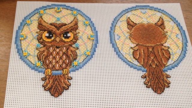 50. Ловец снов Сова от Жар Птица. Готовая работа. Вышивка крестом смотреть онлайн