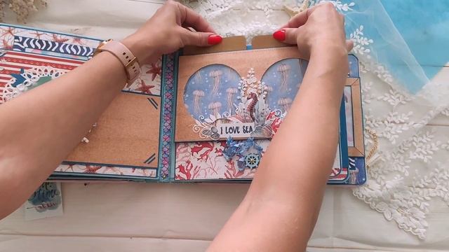 Альбом "Русалочка"с поп ап элементами/Pop-up album "Mermaid" смотреть онлайн