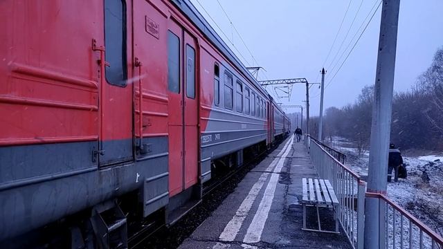 Прибытие и Отправление Электропоезда №6309 - электропоезд эд9м