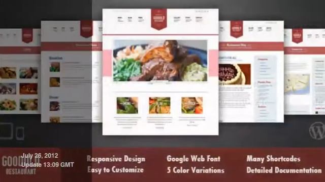 Restaurants and Cafes Wordpress Themes Designs смотреть онлайн