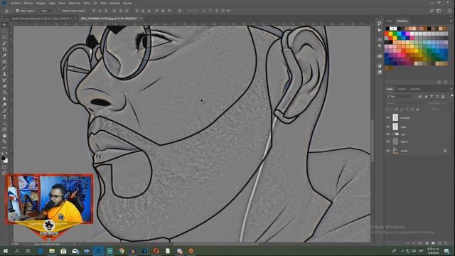 COMO HACER UNA CARICATURA EN PHOTOSHOP 2021 | como hacer un CARTOON de una foto смотреть онлайн