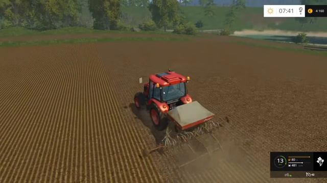 Farming simulator 2015. Веселая Ферма. Посев зерновых культур смотреть онлайн