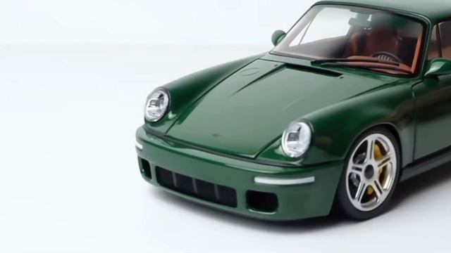 Unboxing And Review: #almostreal #PORSCHE 911 964 #RUF SCR COUPE 2018 In Irish Green 1/18 #scale
