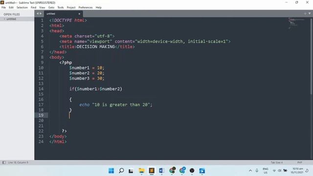 PHP IF - STATEMENT смотреть онлайн