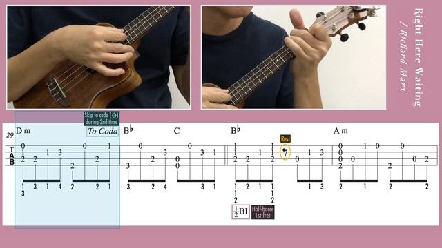 Right Here Waiting / Richard Marx (Ukulele) [TAB] смотреть онлайн