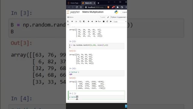 3 Ways to Matrix Multiplication With Python NumPy смотреть онлайн