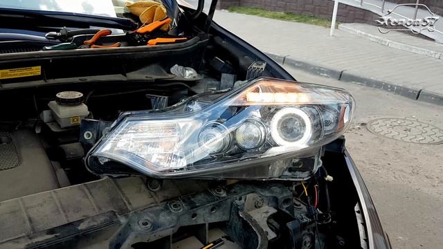 Nissan Murano Z51 - замена линз и тюнинг фар. Бегущий поворотник смотреть онлайн