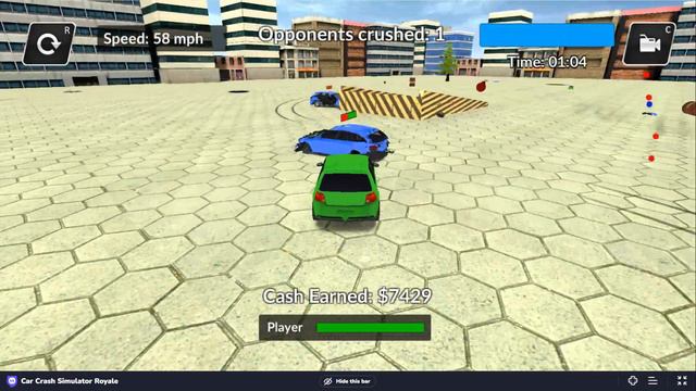 Car Crash 3D: Simulator Royale | Web browser (PC) | Gameplay смотреть онлайн