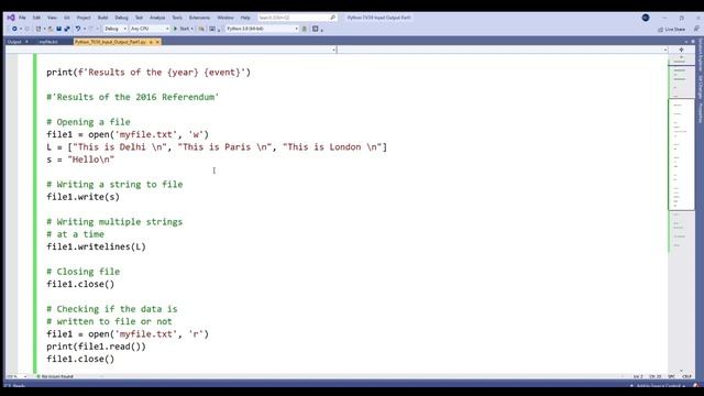 Python TV39 Input and Output Part 1 смотреть онлайн