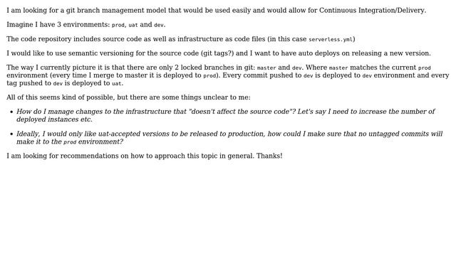 Git branch management vs deployable environments смотреть онлайн