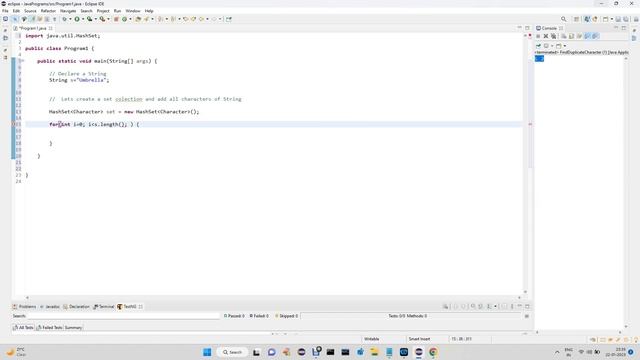 Find the duplicate Characters of a given String | String Java Program for AutomationTesting and SDE смотреть онлайн