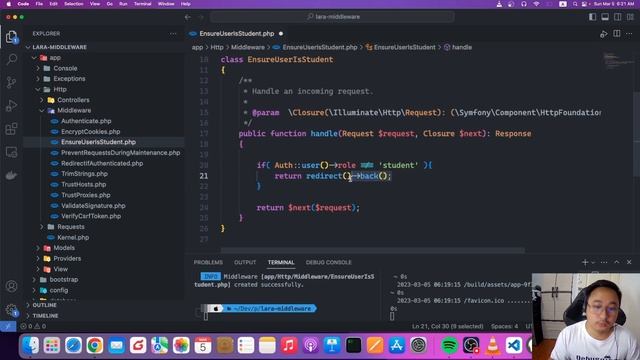 Laravel: Custom Middleware смотреть онлайн
