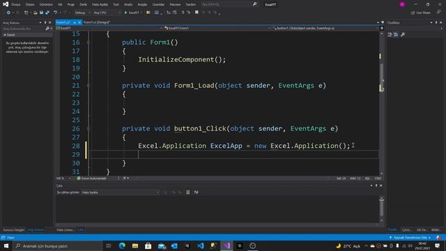 C# windows application form Excel’e veri aktarma смотреть онлайн