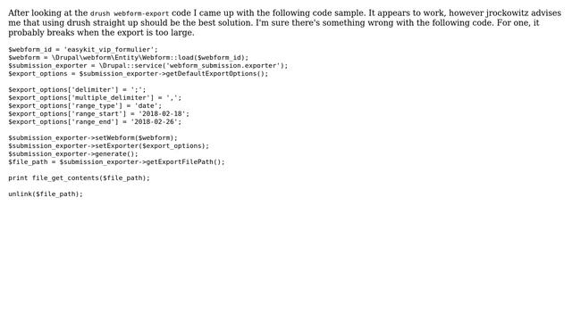 Drupal: Webform export to CSV programmatically (2 Solutions!!) смотреть онлайн