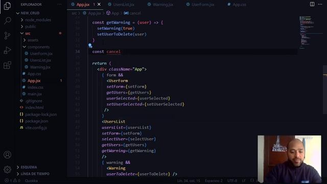 Modulo React Academlo (Entregable4) - CRUD con React.js - Video plus+: PopUp de advertencia Video смотреть онлайн
