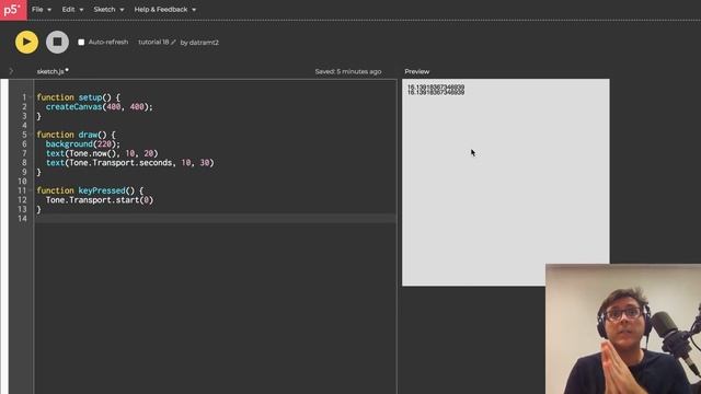 Browser Noise: Web Audio Tutorial 18 (tap metronome in tone.js) смотреть онлайн