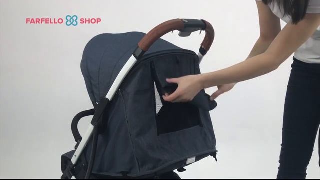 Компактная прогулочная коляска Farfello D100 смотреть онлайн