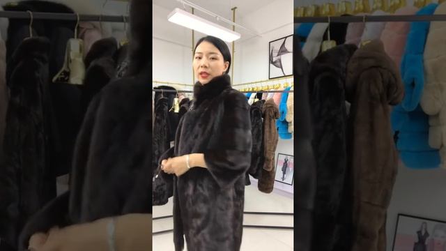 Женская шуба из натурального меха норки, черная большого размера толстая теплая зимняя одежда 7xl смотреть онлайн