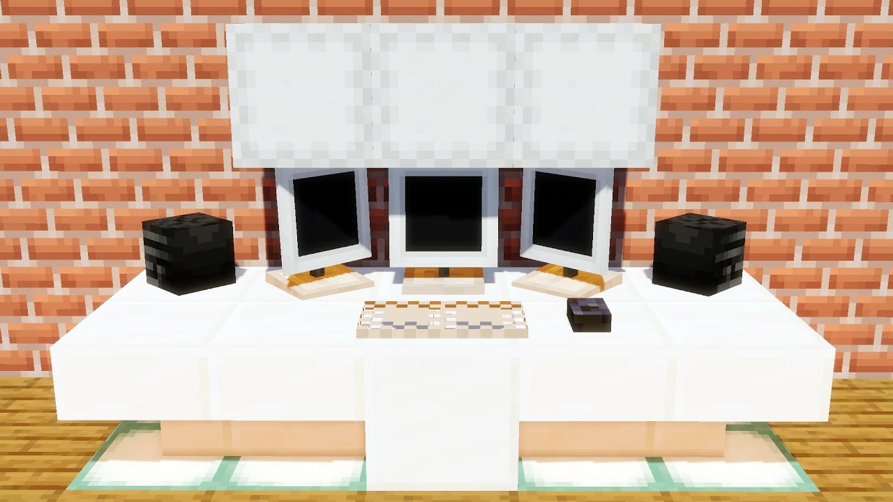 КАК СДЕЛАТЬ КОМПЬЮТЕРНЫЙ СТОЛ В МАЙНКРАФТЕ БЕЗ МОДОВ! смотреть онлайн