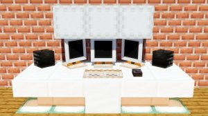 КАК СДЕЛАТЬ КОМПЬЮТЕРНЫЙ СТОЛ В МАЙНКРАФТЕ БЕЗ МОДОВ!