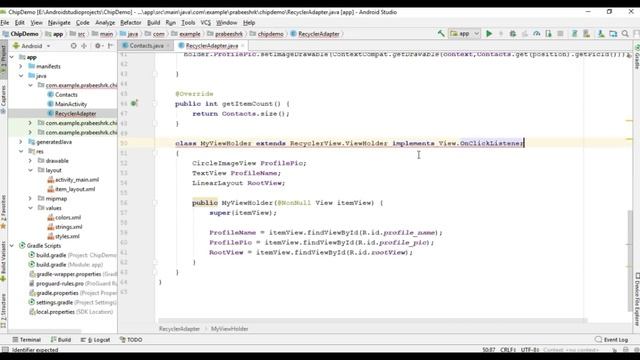 Android Material Component Entry Chip Example смотреть онлайн